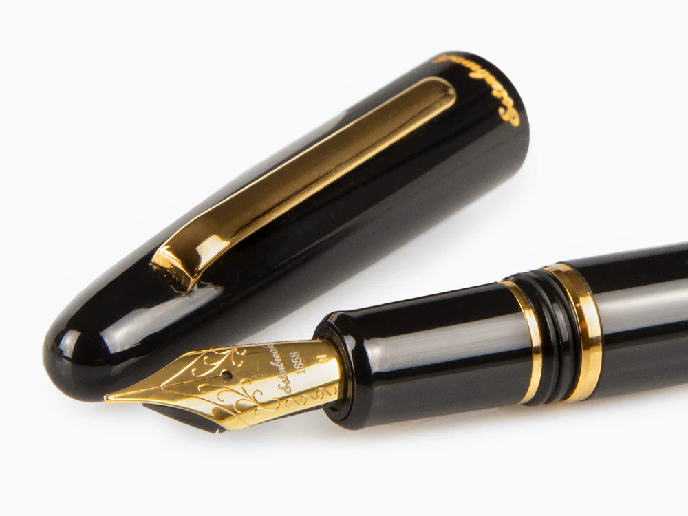Esterbrook Estie Ebony Fountain Pen, Black Resin, Gold plated, E116 - Image 5