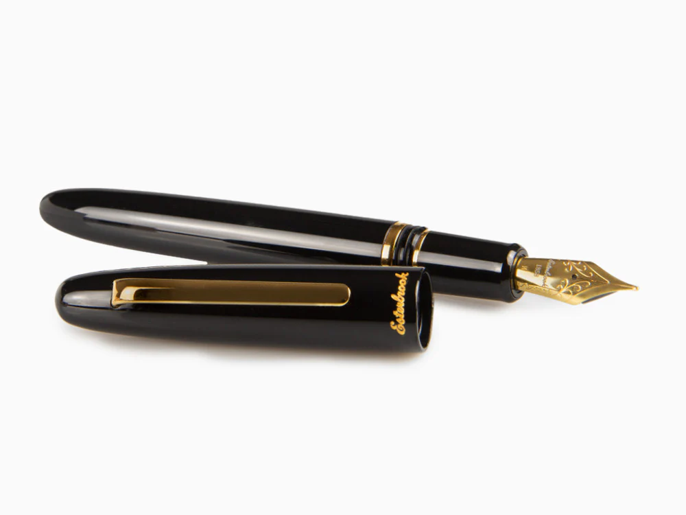 Esterbrook Estie Ebony Fountain Pen, Black Resin, Gold plated, E116 - Image 7