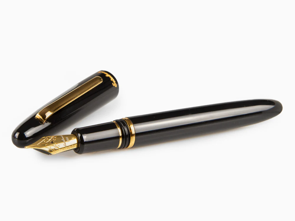 Esterbrook Estie Ebony Fountain Pen, Black Resin, Gold plated, E116 - Image 8