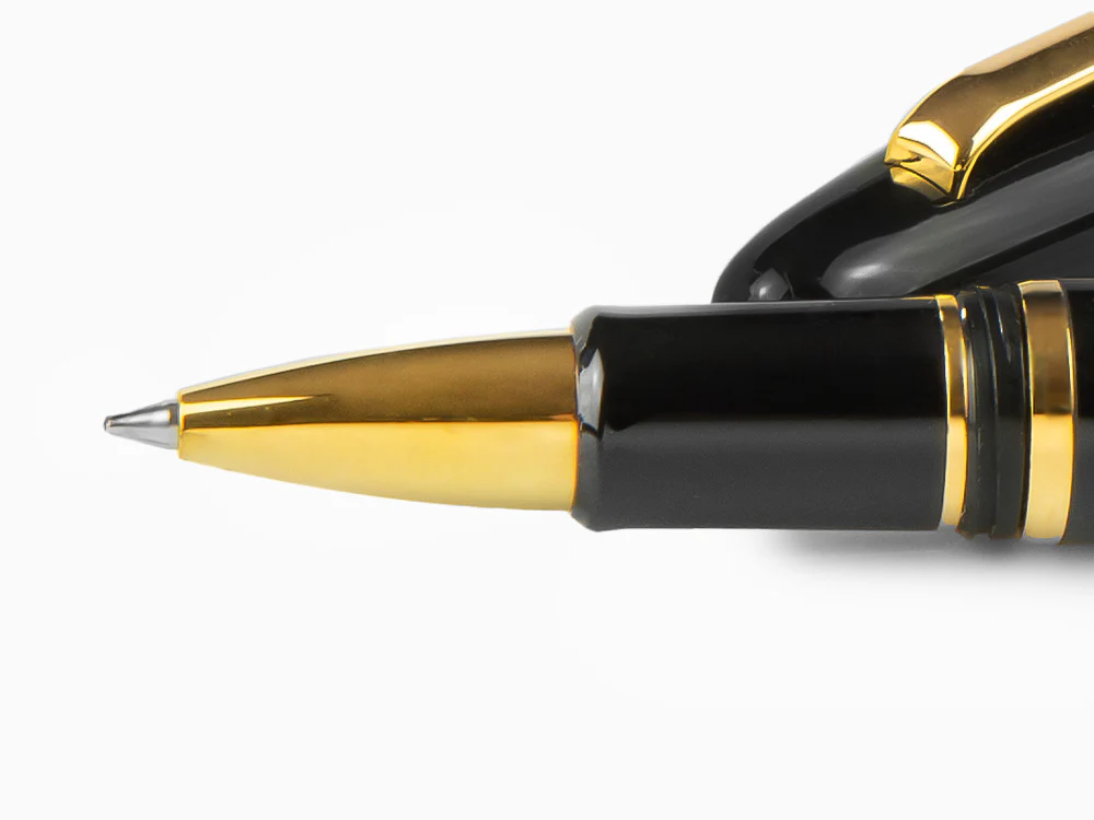 Esterbrook Estie Ebony Rollerball pen, Black Resin, Black, Gold plated, E117 - Image 5