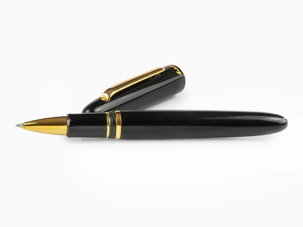 Esterbrook Estie Ebony Rollerball pen, Black Resin, Black, Gold plated, E117 - Image 7