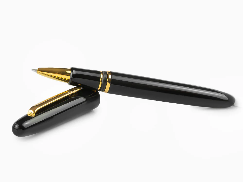 Esterbrook Estie Ebony Rollerball pen, Black Resin, Black, Gold plated, E117 - Image 8