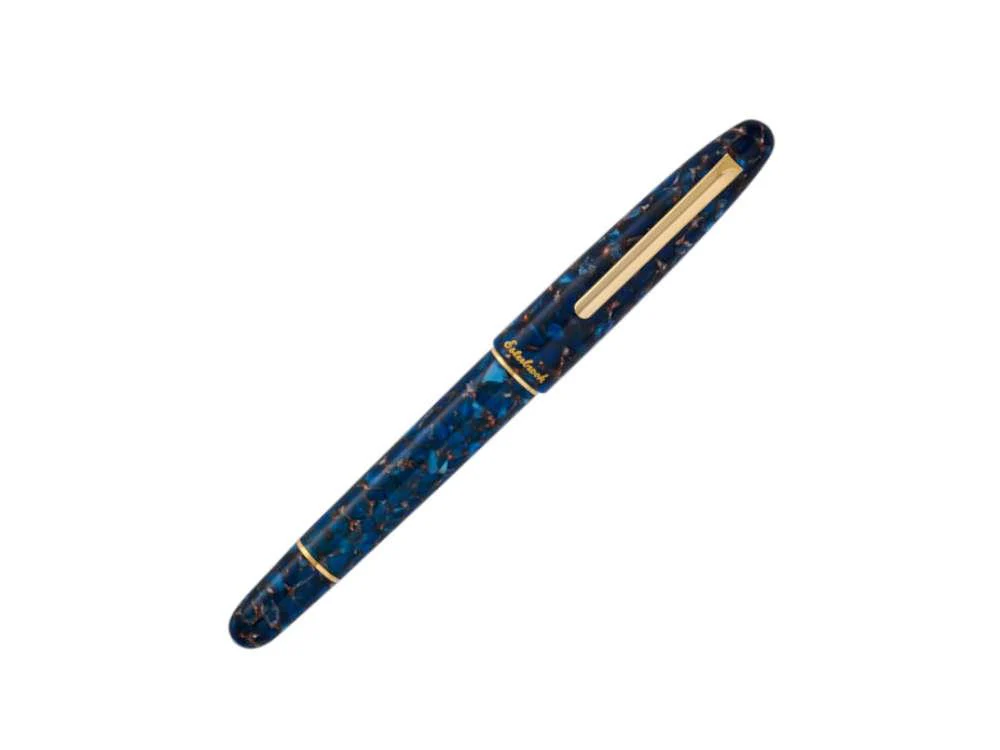 Esterbrook Estie Nouveau Bleu Fountain Pen, Piston, Gold plated, ENB256 - Image 3