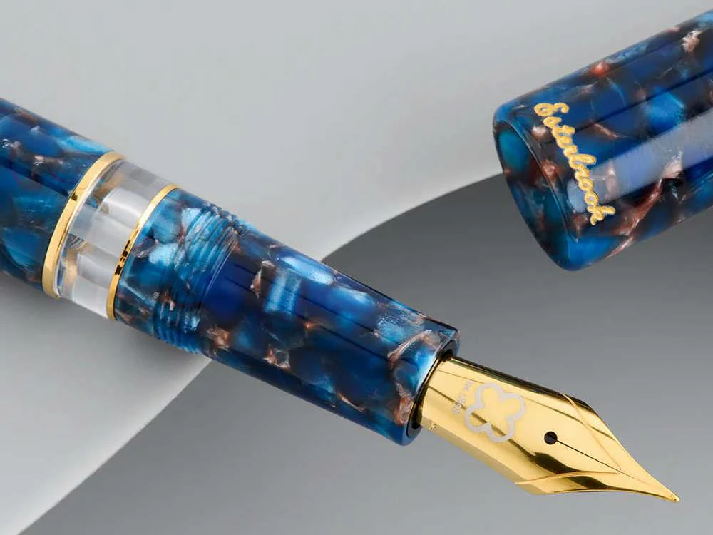 Esterbrook Estie Nouveau Bleu Fountain Pen, Piston, Gold plated, ENB256 - Image 5