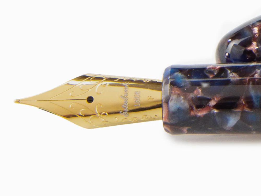 Esterbrook Estie Nouveau Bleu Fountain Pen, Resin, Gold plated, ENB156 - Image 5