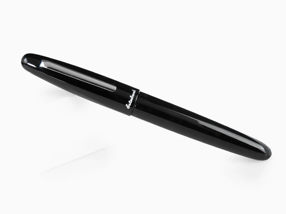 Esterbrook Estie Oversize Ebony Fountain Pen, Black, Chrome Trim, E166 - Image 3