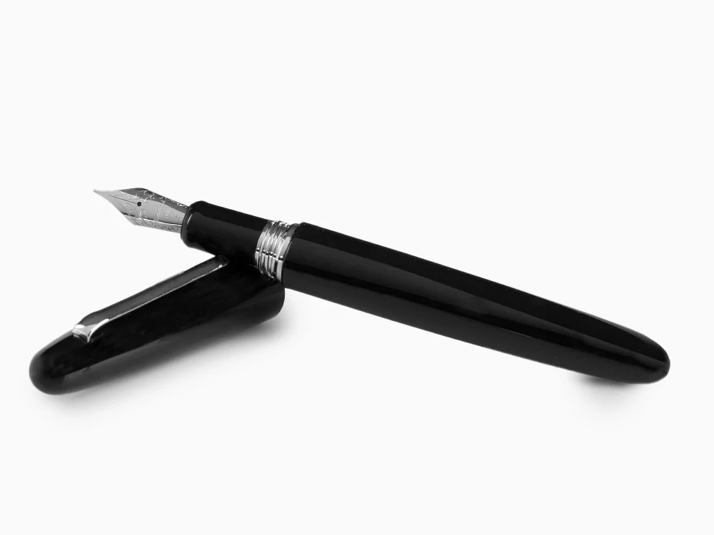 Esterbrook Estie Oversize Ebony Fountain Pen, Black, Chrome Trim, E166 - Image 8