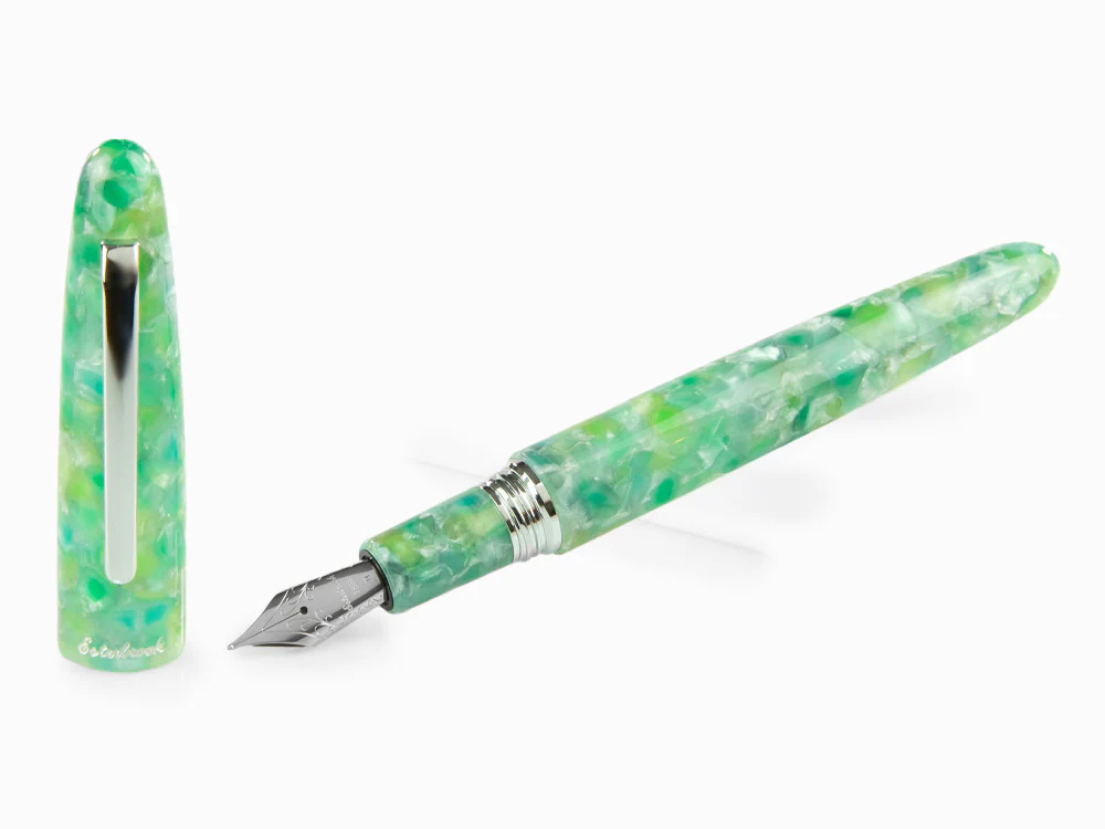 Esterbrook Estie Oversize Sea Glass Fountain Pen, Chrome Trim, ESG826 - Image 2