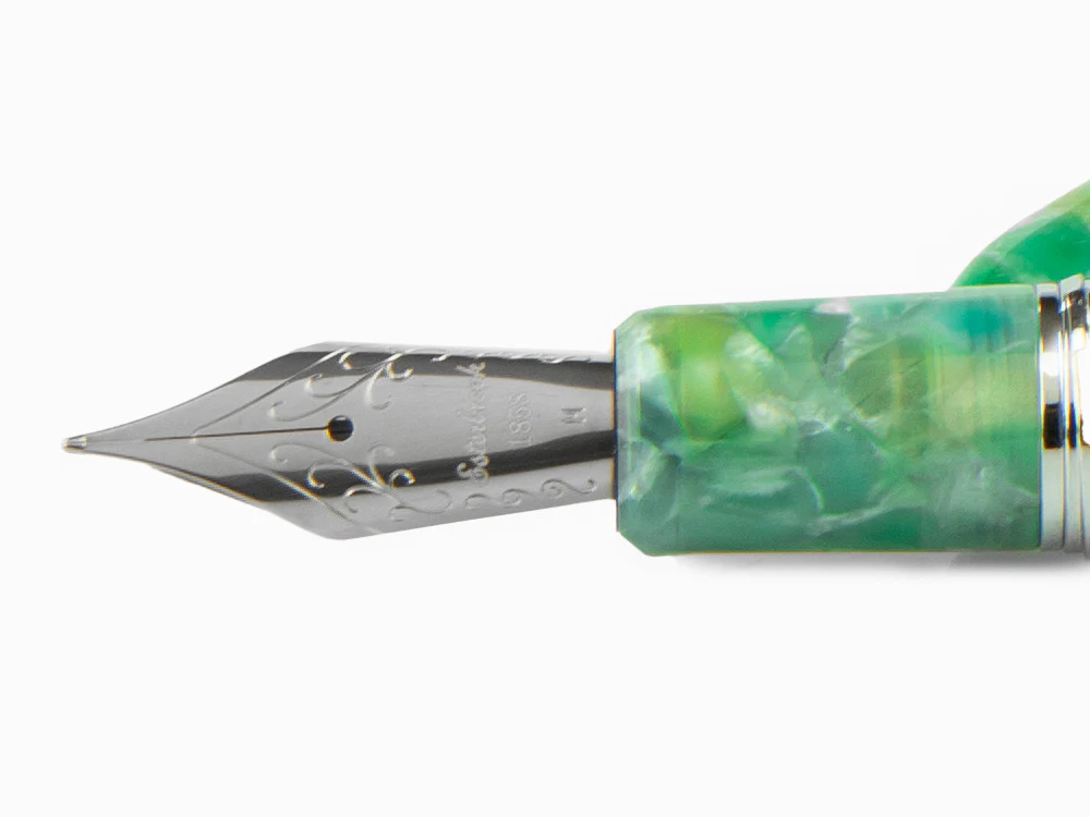 Esterbrook Estie Oversize Sea Glass Fountain Pen, Chrome Trim, ESG826 - Image 5