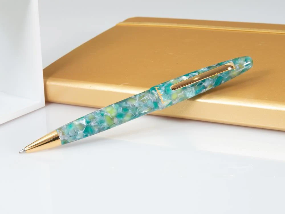 Esterbrook Estie Sea Glass Ballpoint pen, Resin, Gold plated, ESG819 - Image 2