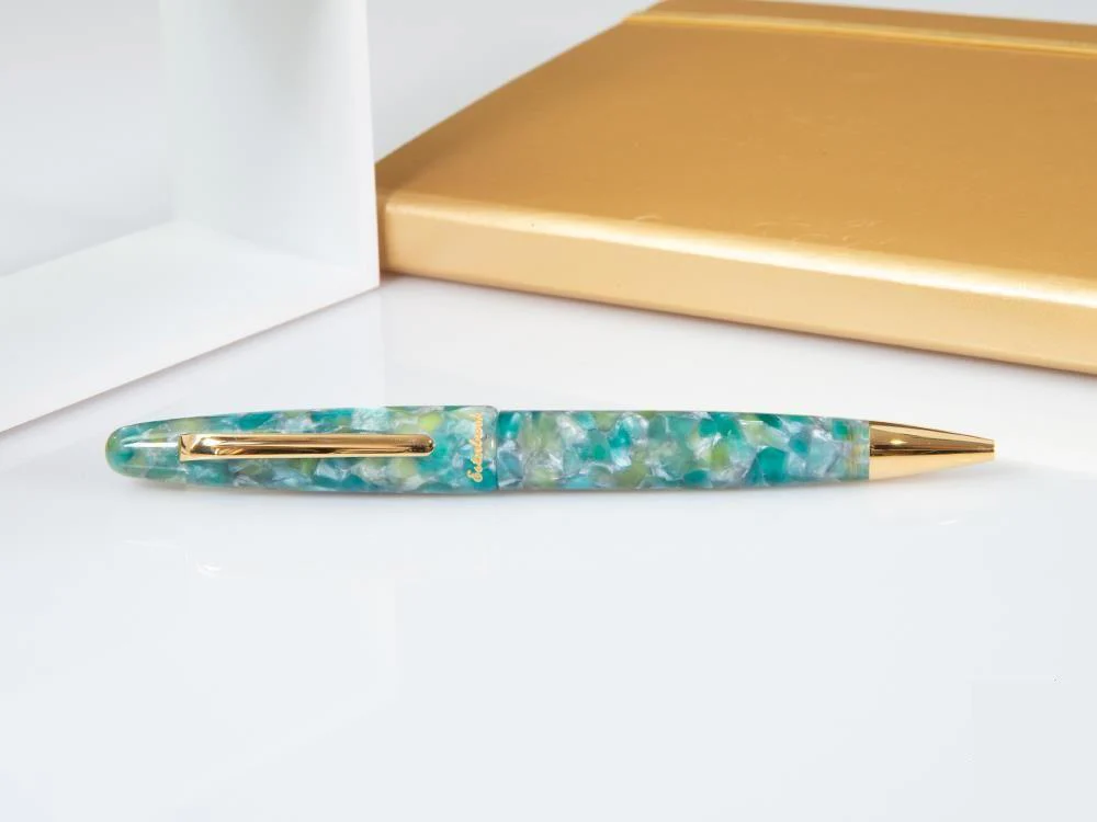 Esterbrook Estie Sea Glass Ballpoint pen, Resin, Gold plated, ESG819 - Image 3