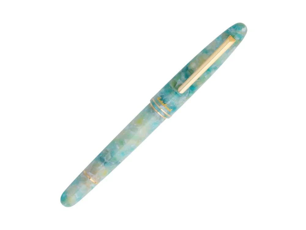 Esterbrook Estie Sea Glass Fountain Pen, Piston, Gold plated, ESG1816 - Image 3