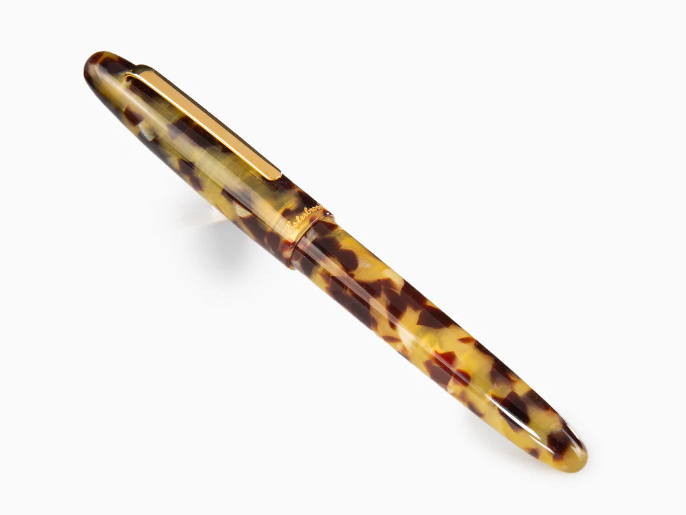Esterbrook Estie Tortoise Fountain Pen, Black Resin, Gold plated, E136 - Image 3