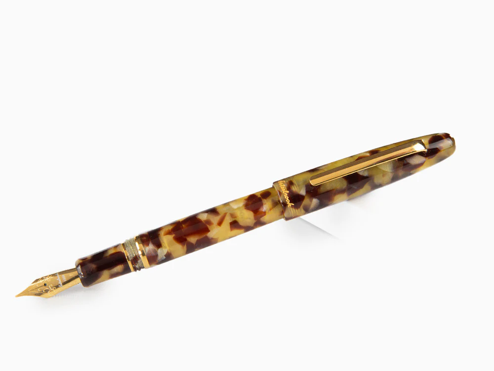 Esterbrook Estie Tortoise Fountain Pen, Black Resin, Gold plated, E136 - Image 4