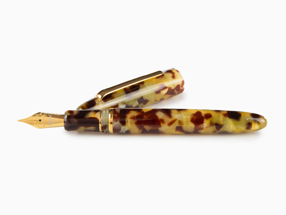 Esterbrook Estie Tortoise Fountain Pen, Black Resin, Gold plated, E136 - Image 7