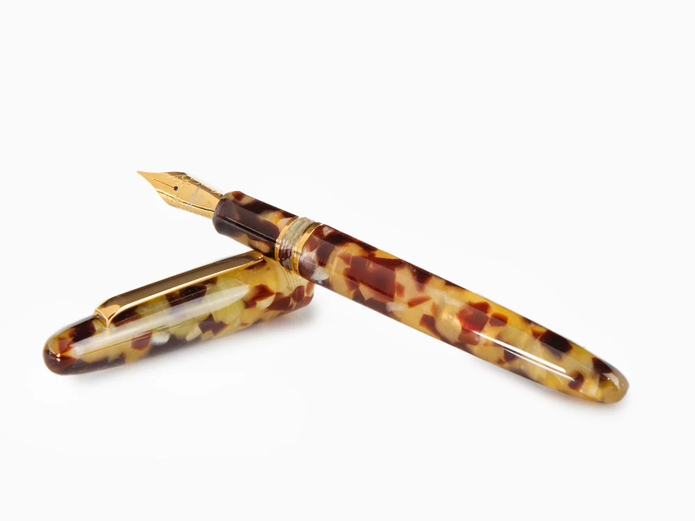 Esterbrook Estie Tortoise Fountain Pen, Black Resin, Gold plated, E136 - Image 8