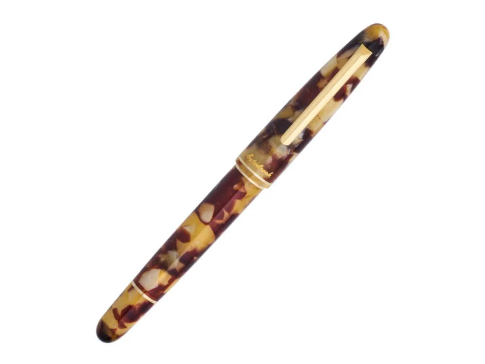 Esterbrook Estie Tortoise Fountain Pen, Piston, Gold plated, E1136 - Image 3