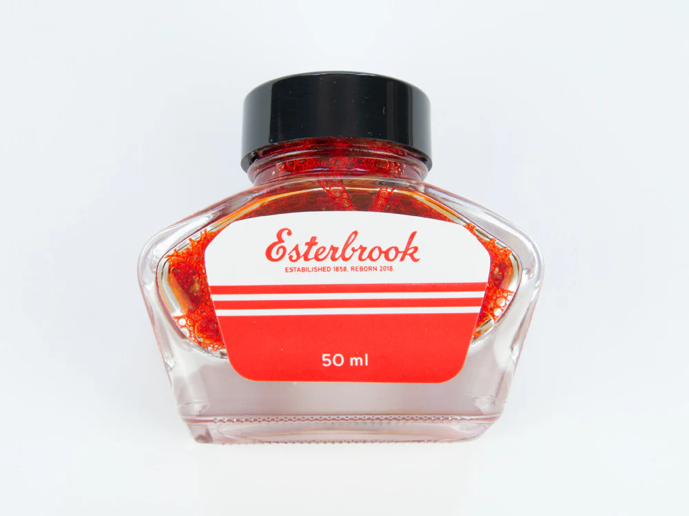 Esterbrook Ink Bottle Tangerine, Orange, 50ml, Crystal, EINK-SHIMM-TANGERINE - Image 2