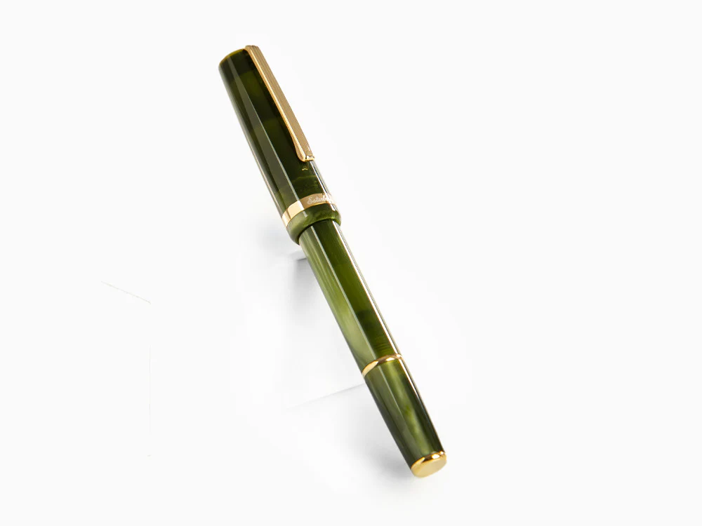 Esterbrook JR Pocket Palm Green Fountain Pen, Green, Gold plated, EJRPG - Image 3