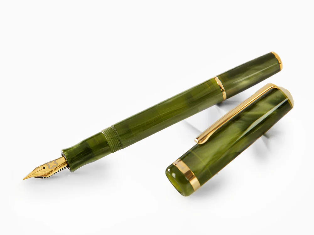 Esterbrook JR Pocket Palm Green Fountain Pen, Green, Gold plated, EJRPG - Image 4
