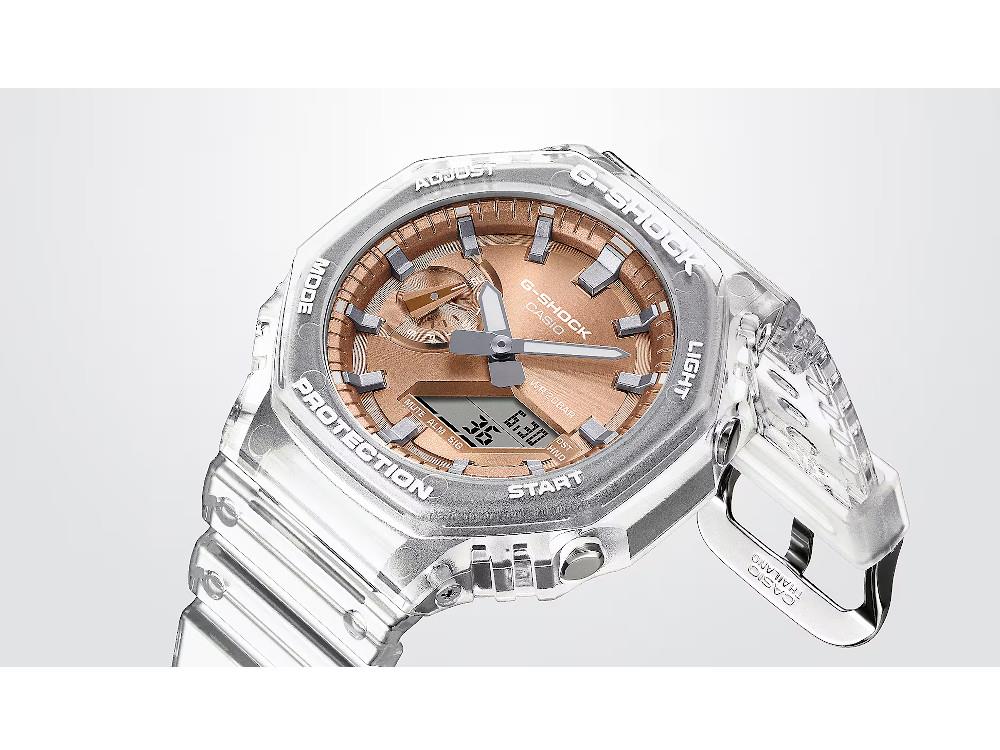 G-SHOCK Casio Classic Bright Metallic Quartz Watch, Gold pink, GA-2100BM-7A5ER - Image 5