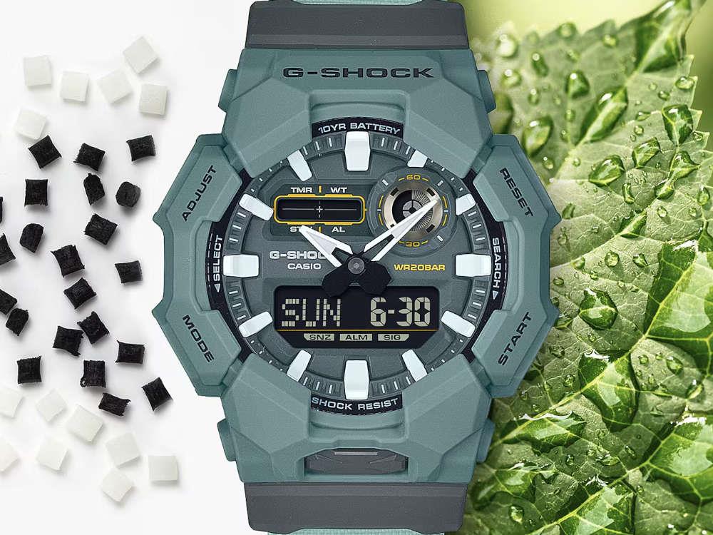 G-SHOCK Casio Classic Quartz Watch, Bio-based resin, Green, 52 mm, GA-010CE-2AER - Image 5