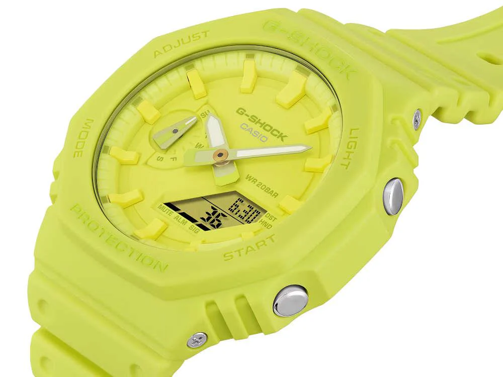 G-SHOCK Casio Classic Quartz Watch, Bio-Based Resin, Green, GA-2100-9A9ER - Image 6
