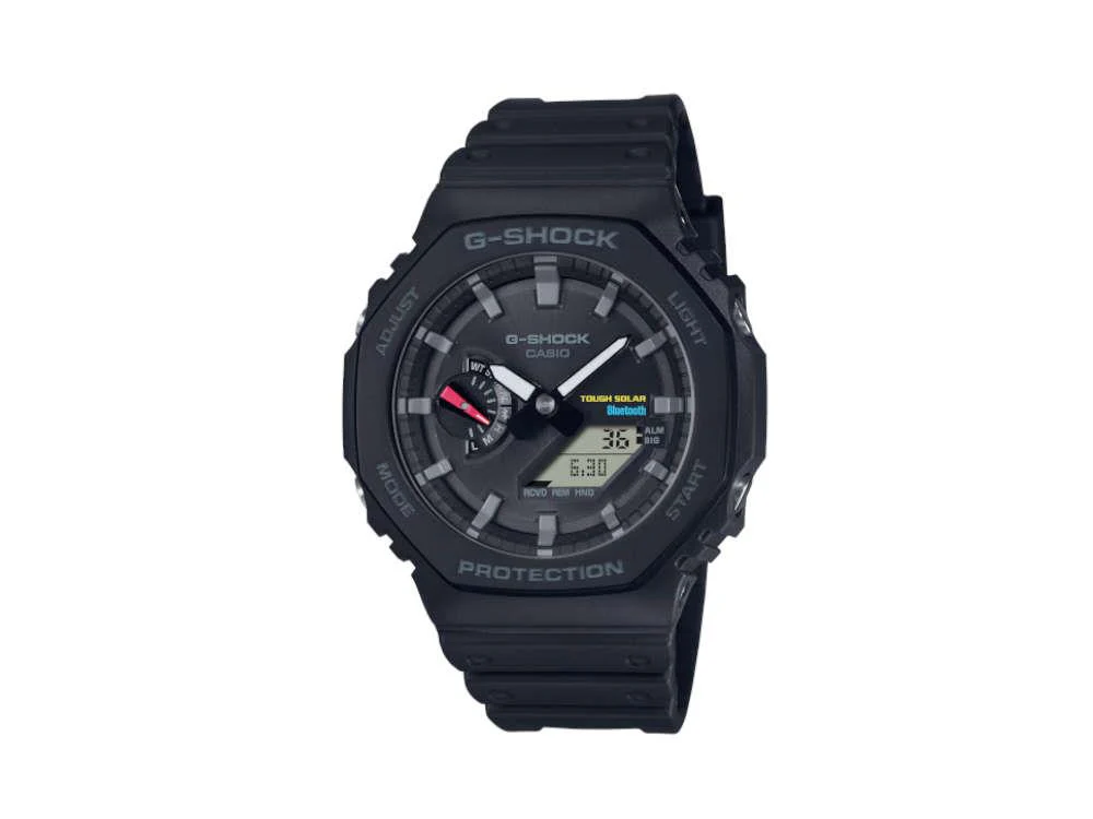 G-SHOCK Casio Classic Quartz Watch, Carbon, Black, 48.5 × 45.4mm, GA-B2100-1AER