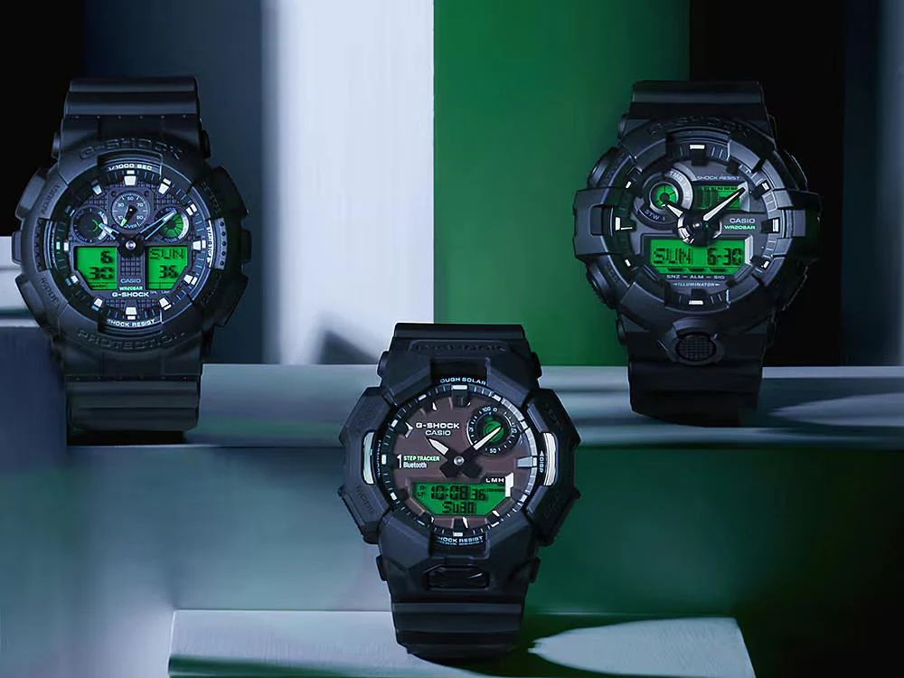 G-SHOCK Casio Classic Quartz Watch, Resin, Black, GA-100BEG-1AER - Image 7