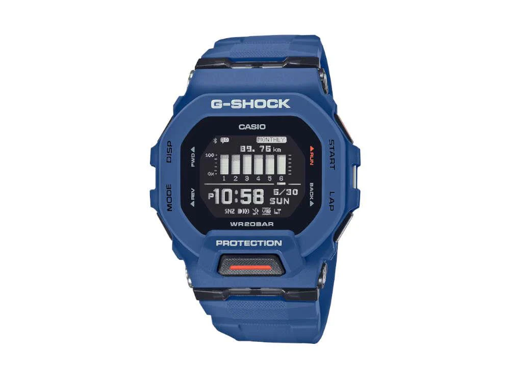 G-SHOCK Casio G-Squad Quartz Watch, Resin, Black, 48.4 × 45.9mm, GBD-200-2ER - Image 2