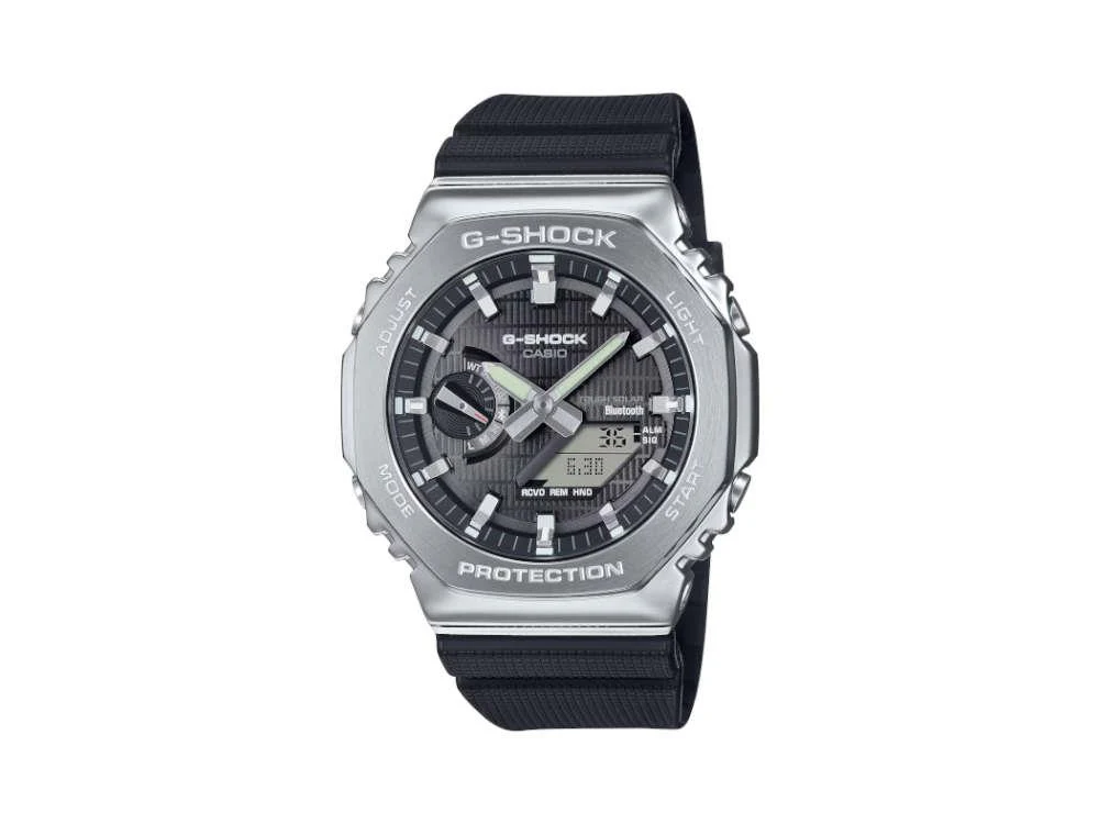 G-SHOCK Casio G-Steel Quartz Watch, Black, 49.3mm × 44.4mm, GBM-2100-1AER - Image 2
