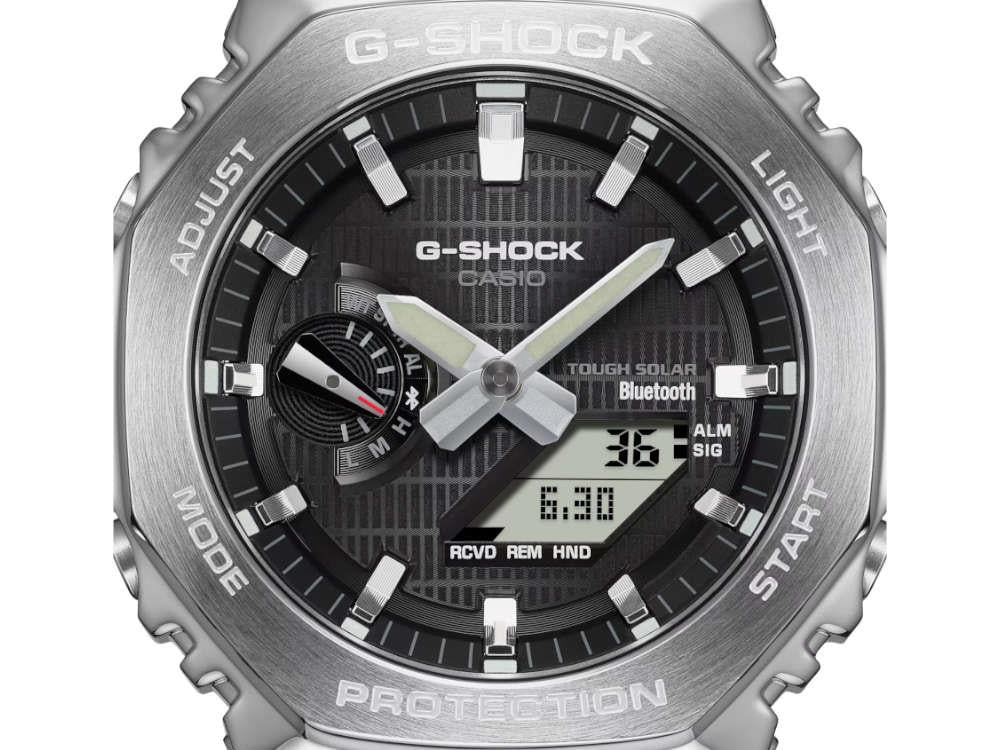 G-SHOCK Casio G-Steel Quartz Watch, Black, 49.3mm × 44.4mm, GBM-2100-1AER - Image 3