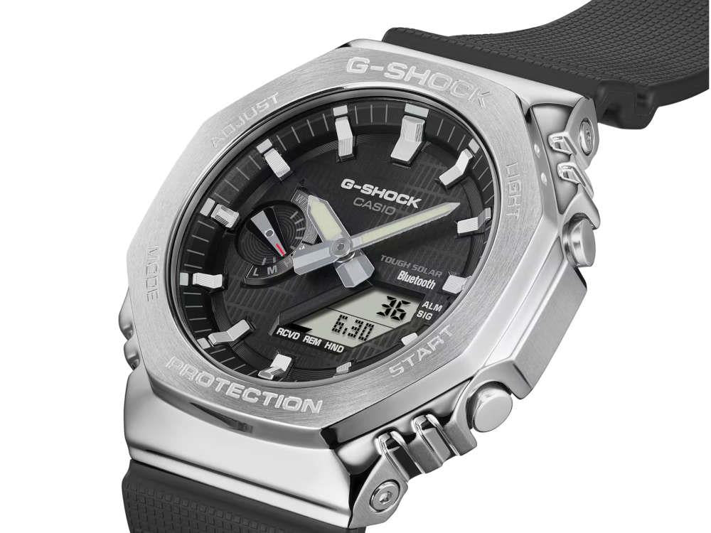 G-SHOCK Casio G-Steel Quartz Watch, Black, 49.3mm × 44.4mm, GBM-2100-1AER - Image 4