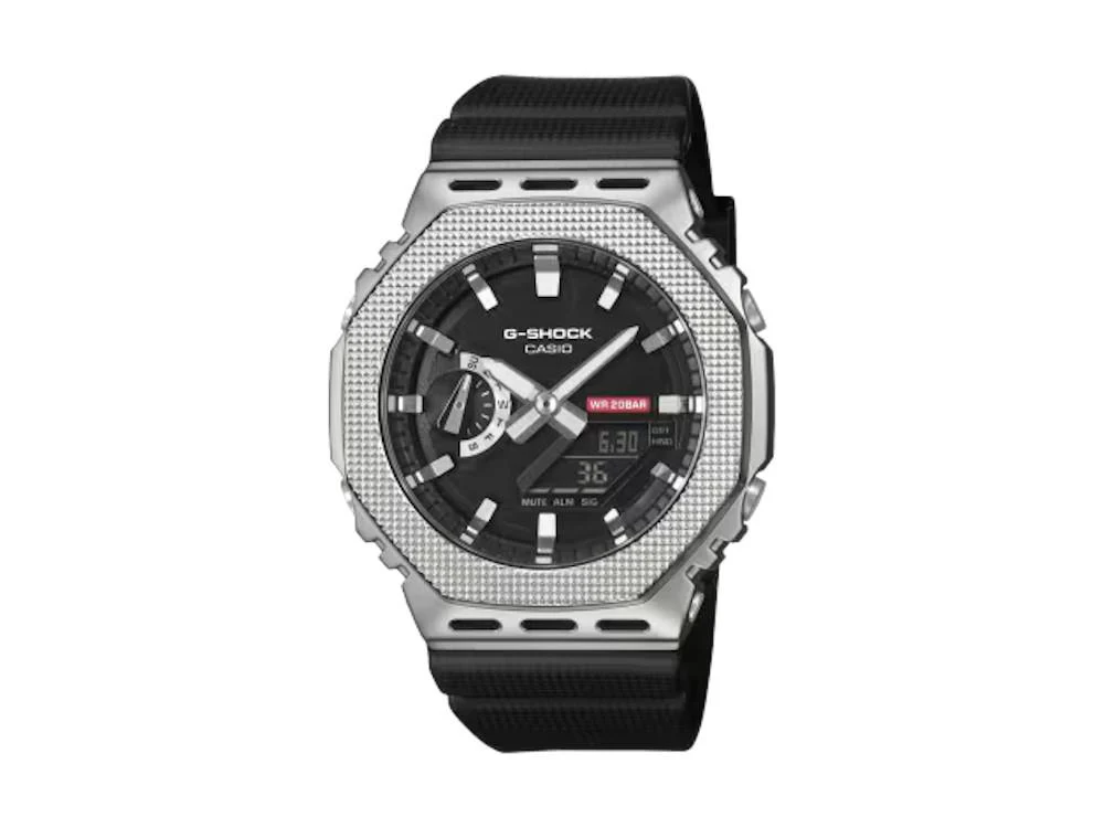 G-SHOCK Casio G-Steel Quartz Watch, Black, Chronograph, GM-2100M-1AER - Image 2