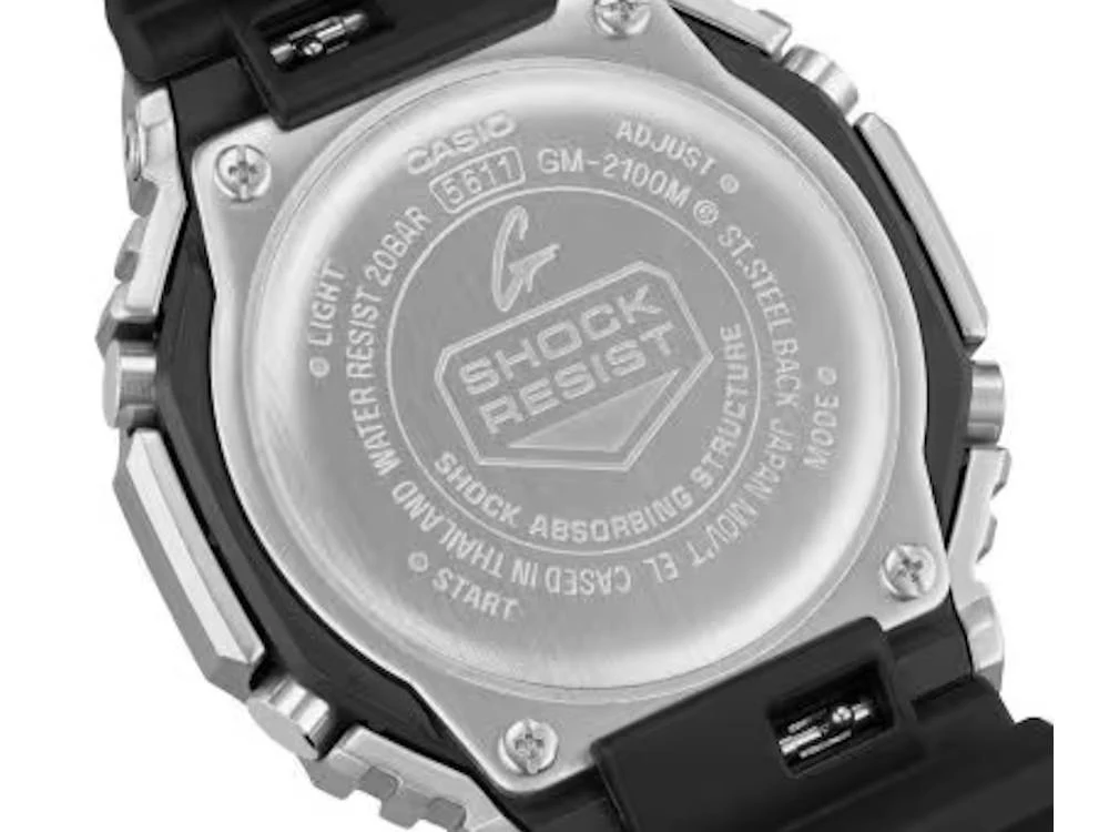 G-SHOCK Casio G-Steel Quartz Watch, Black, Chronograph, GM-2100M-1AER - Image 5