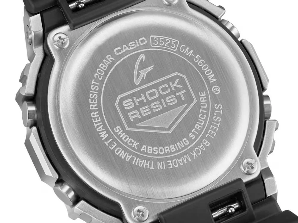 G-SHOCK Casio G-Steel Quartz Watch, Black,  Chronograph, GM-5600M-1ER - Image 4