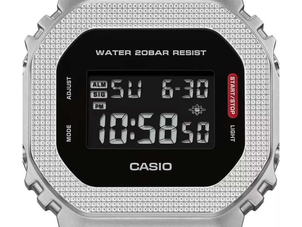 G-SHOCK Casio G-Steel Quartz Watch, Black,  Chronograph, GM-5600M-1ER - Image 5