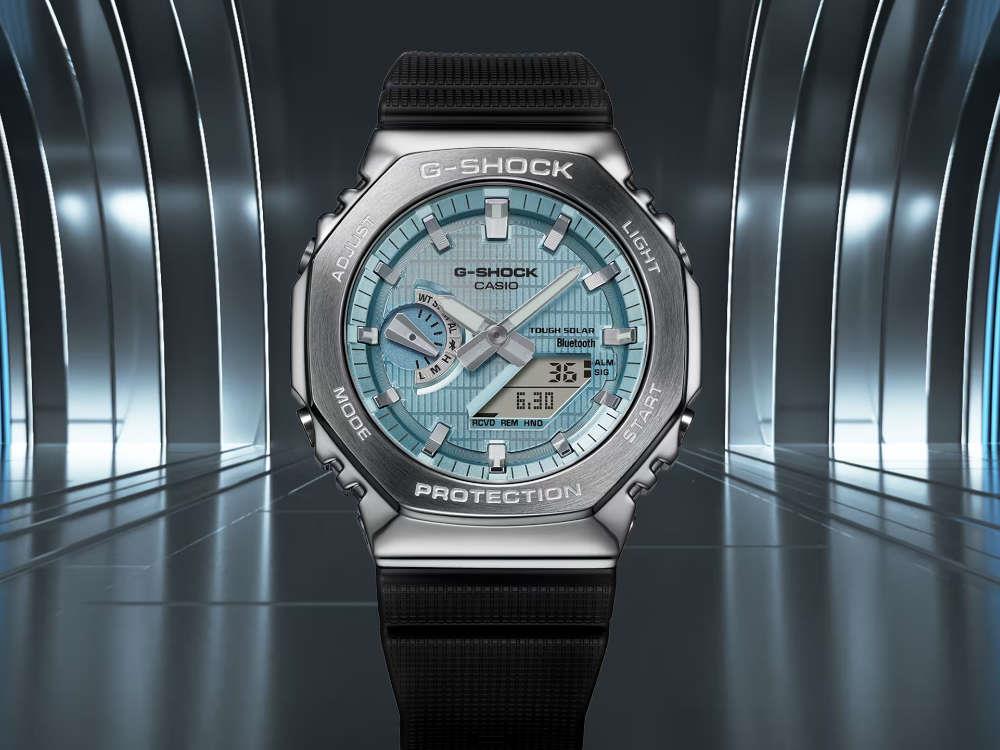G-SHOCK Casio G-Steel Quartz Watch, Blue, 49.3mm × 44.4mm, GBM-2100A-1A2ER - Image 4
