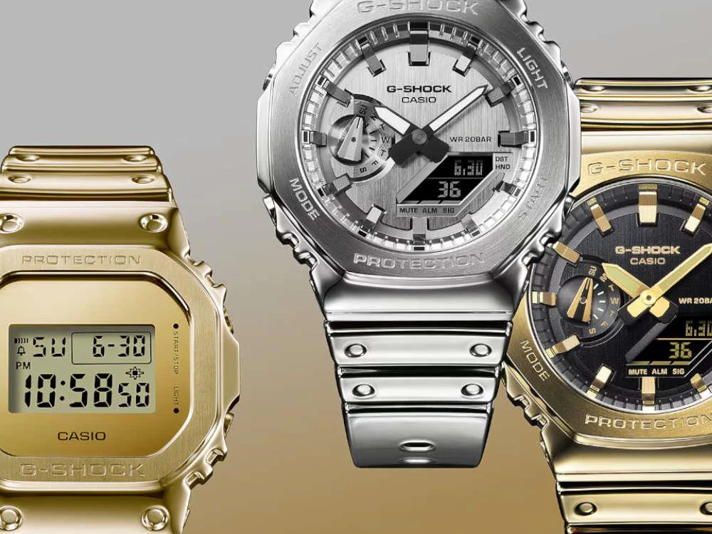 G-SHOCK Casio G-Steel Quartz Watch, Silver, 49.3mm × 44.4mm, GM-2100YM-8AER - Image 5