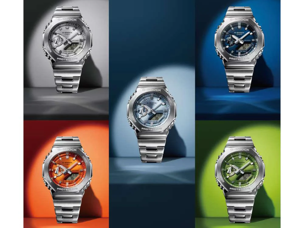 G-SHOCK Casio G-Steel Quartz Watch, Silver, 49.3mm × 44.4mm, GM-2110D-7AER - Image 6