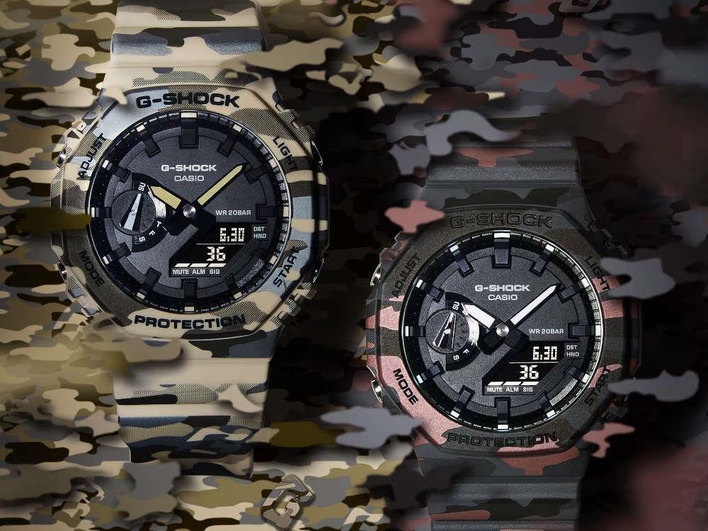 G-SHOCK Casio Trend Quartz Watch, Black, 48.5 × 45.4mm, GA-2100CM-5AER - Image 6