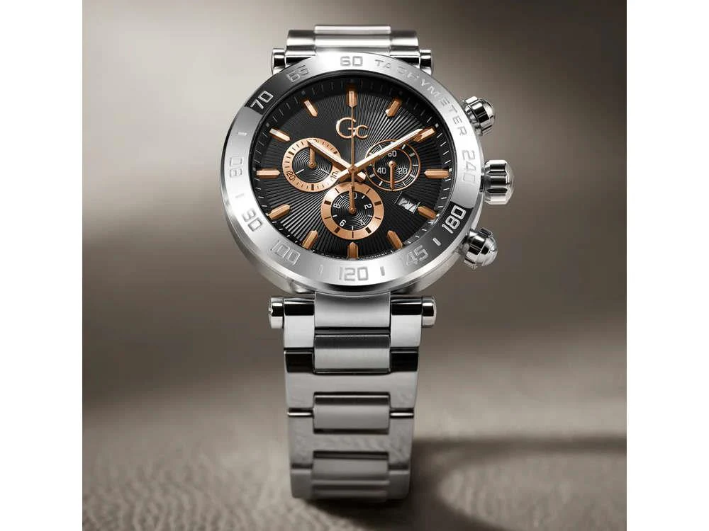 GC Watches GC Select Quartz Watch, Black, 44 mm, Mineral crystal, Z50001G7MF - Image 6