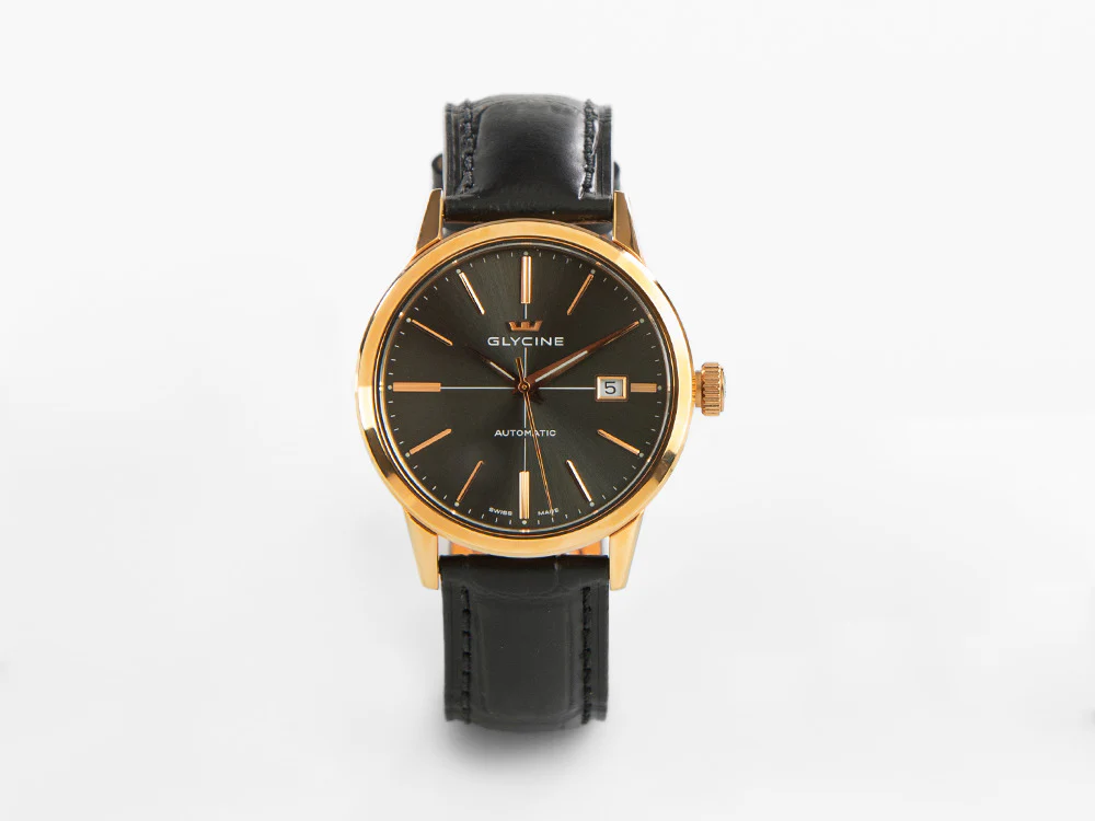 Glycine Classic Automatic Watch, GL 224, Gold, 3910.29-LBK9 - Image 2