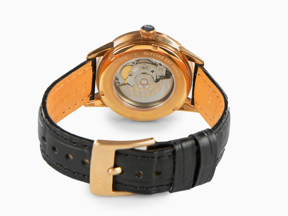 Glycine Classic Automatic Watch, GL 224, Gold, 3910.29-LBK9 - Image 3