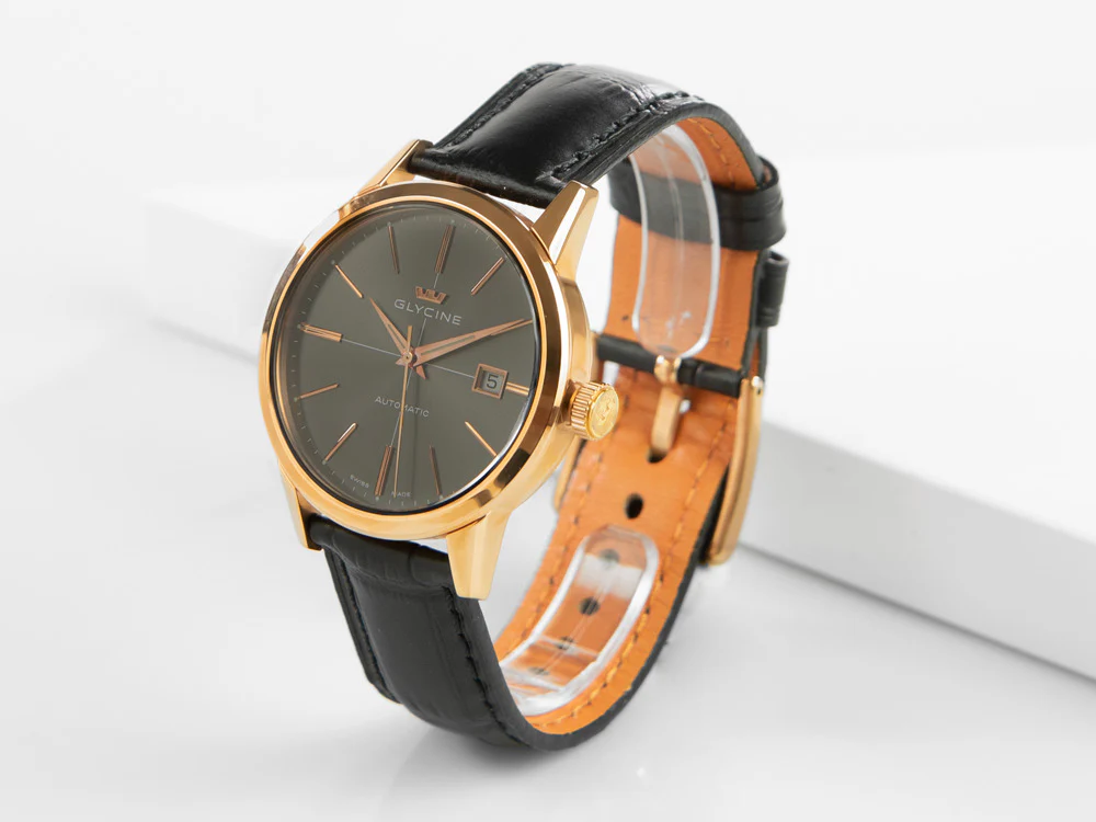 Glycine Classic Automatic Watch, GL 224, Gold, 3910.29-LBK9 - Image 4