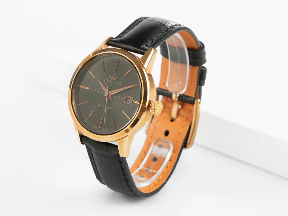 Glycine Classic Automatic Watch, GL 224, Gold, 3910.29-LBK9 - Image 6