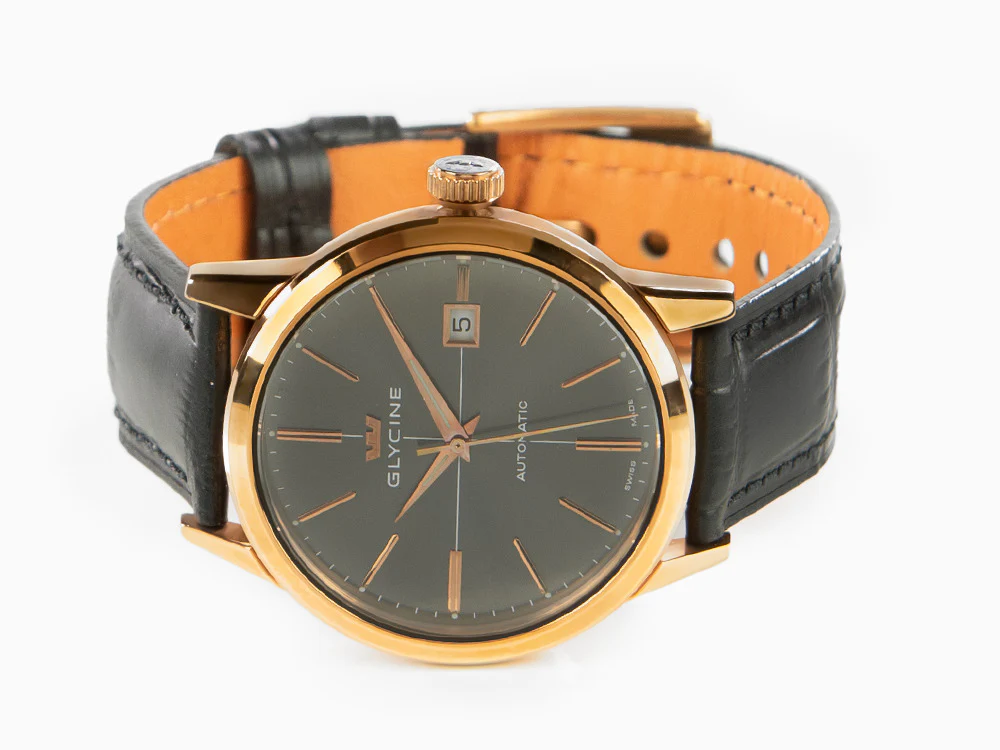 Glycine Classic Automatic Watch, GL 224, Gold, 3910.29-LBK9 - Image 8