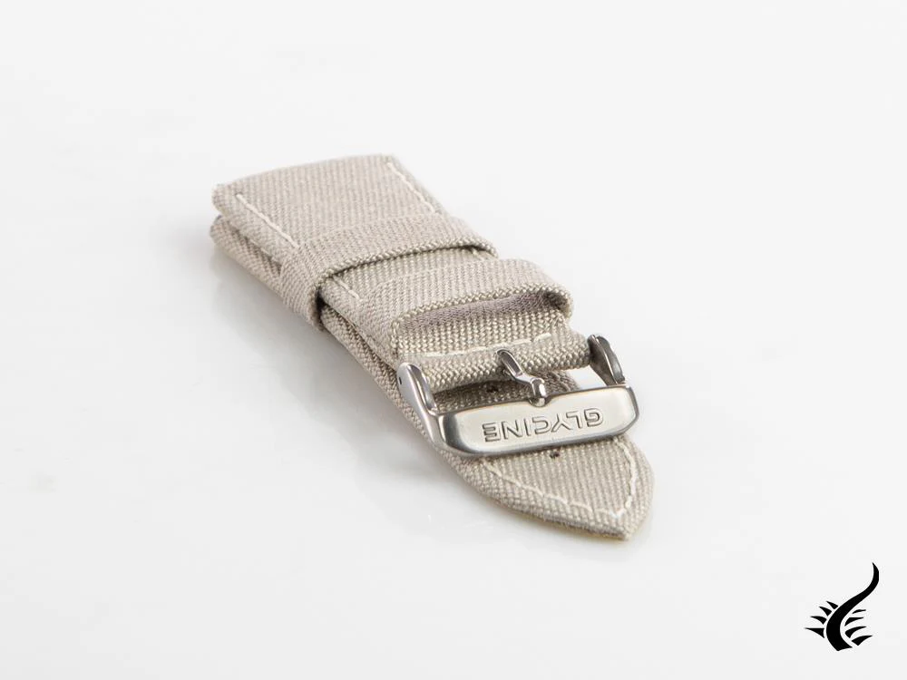 Glycine, Fabric strap, 24mm, Grey, CBIGGR-24 - Image 2