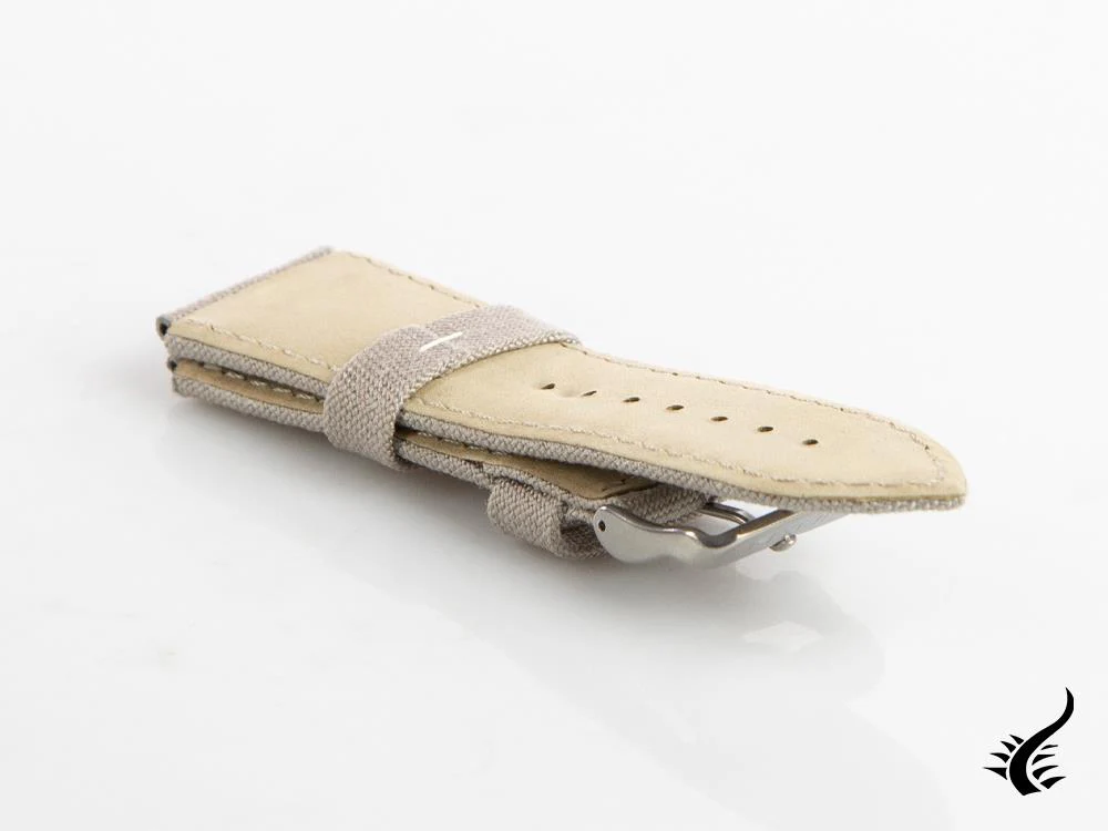 Glycine, Fabric strap, 24mm, Grey, CBIGGR-24 - Image 3