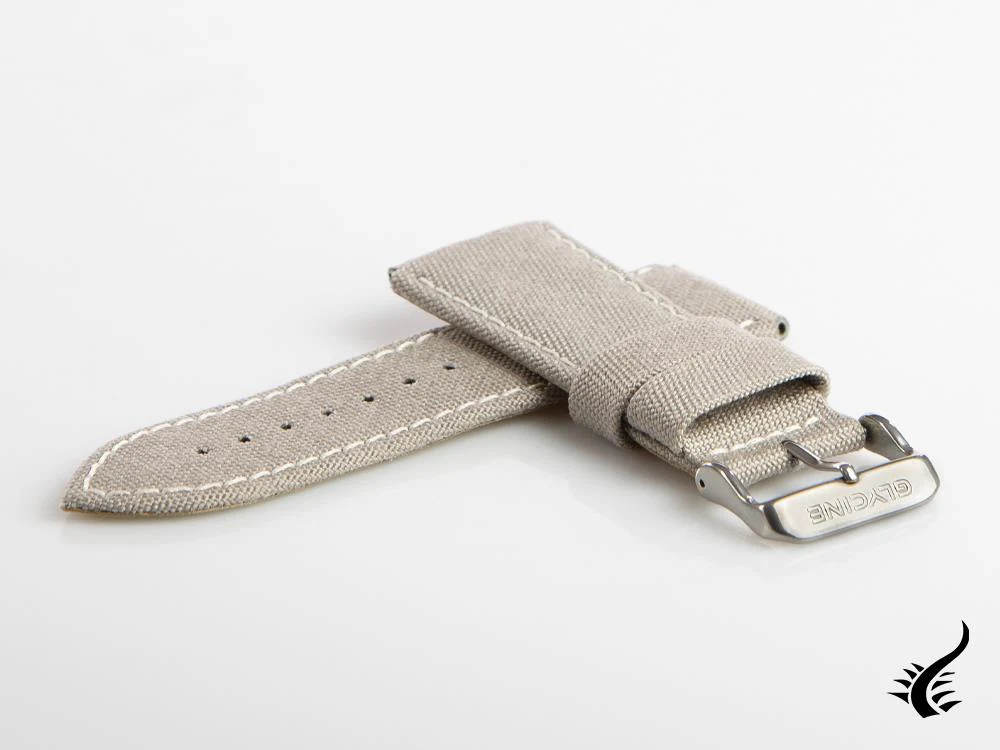 Glycine, Fabric strap, 24mm, Grey, CBIGGR-24 - Image 8